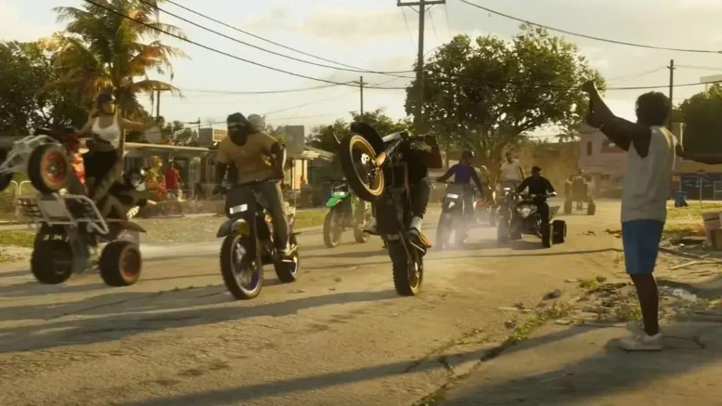 gta 6 man taking photos of dirtbikes Is GTA 6 Bringing Realistic Combat to the Franchise?
