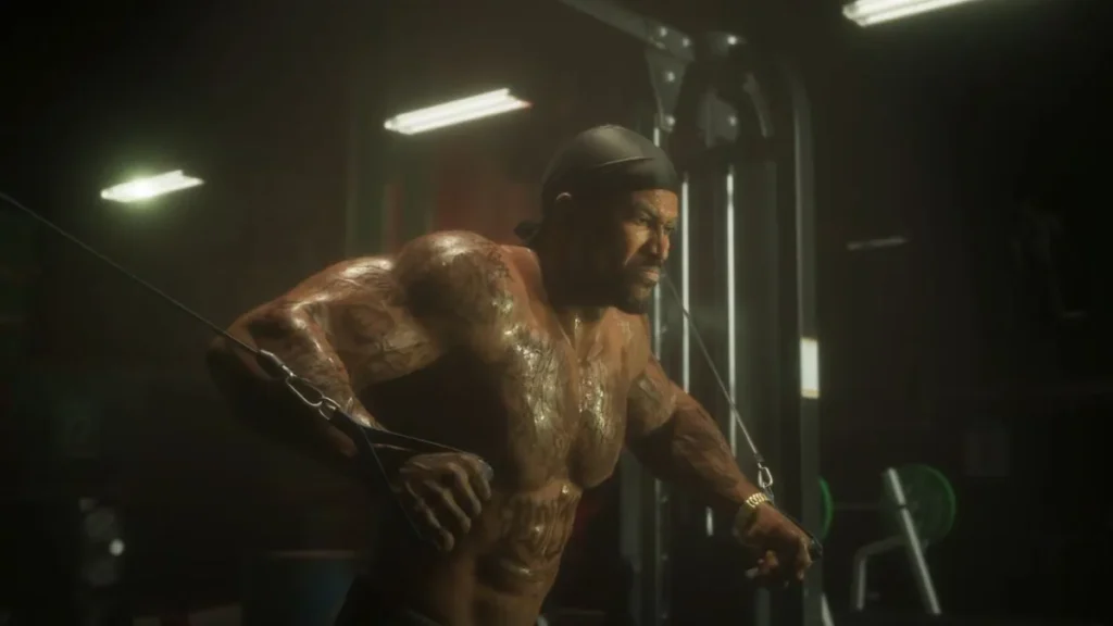 gta 6 launch trailer scene 49 GTA 6 Weight System Explained: Eating, Muscle, Gyms, and Fitness