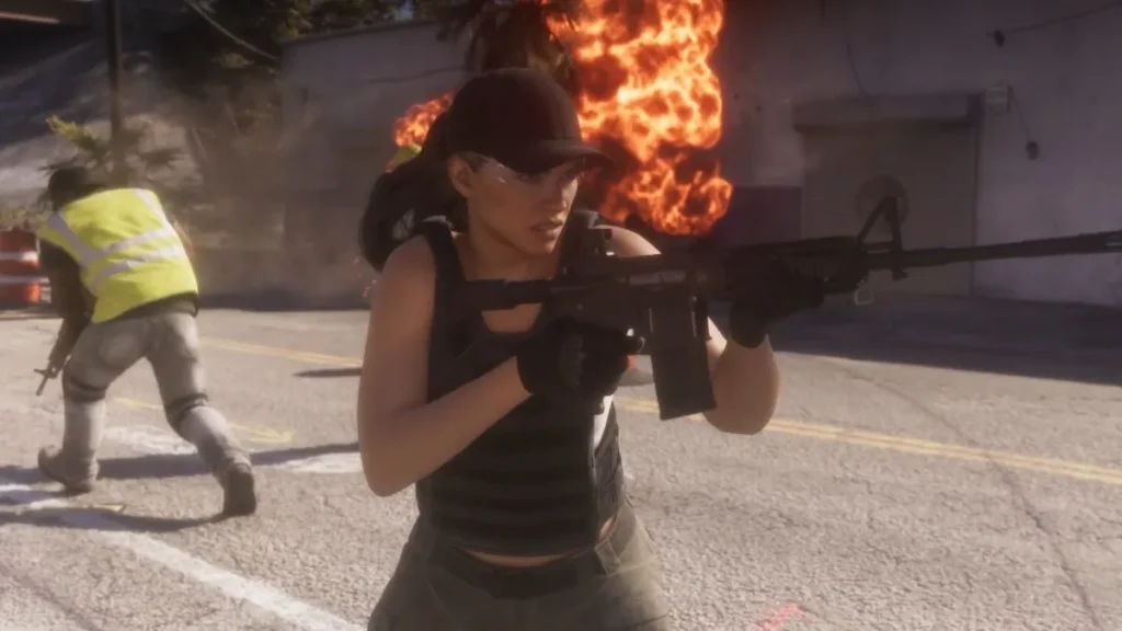 GTA 6 Details Reveal Jason and Lucia Romance, Robbery Features, and Smarter NPCs gta 6 launch trailer scene 62 GTA 6 Details Reveal Jason and Lucia Romance, Robbery Features, and Smarter NPCs